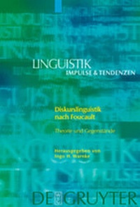 Abbildung von: Diskurslinguistik nach Foucault - De Gruyter