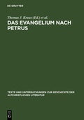 Cover: Das Evangelium nach Petrus - De Gruyter