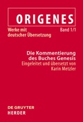 Cover: Die Kommentierung des Buches Genesis - De Gruyter