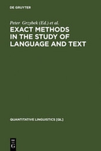 Abbildung von: Exact Methods in the Study of Language and Text - De Gruyter Mouton