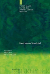 Enlarge image Cover: Freedom of Analysis? - De Gruyter Mouton