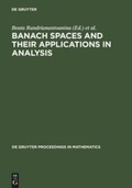 Cover: Banach Spaces and their Applications in Analysis - De Gruyter