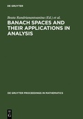 Cover: Banach Spaces and their Applications in Analysis - De Gruyter