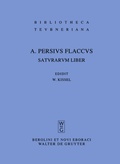 Cover: Saturarum liber - De Gruyter