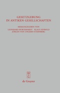 Cover: Gesetzgebung in antiken Gesellschaften - De Gruyter