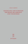 Cover: Gestaltung und Funktion der Reden bei Herodot und Thukydides - De Gruyter