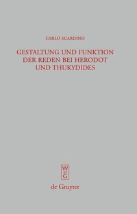 Abbildung von: Gestaltung und Funktion der Reden bei Herodot und Thukydides - De Gruyter