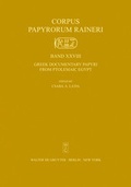 Cover: Greek Documentary Papyri from Ptolemaic Egypt - De Gruyter