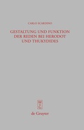 Cover: Gestaltung und Funktion der Reden bei Herodot und Thukydides - De Gruyter