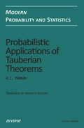Cover: Probabilistic Applications of Tauberian Theorems - De Gruyter