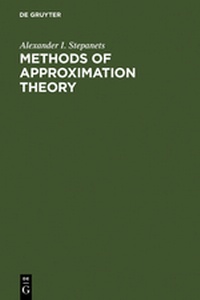 Abbildung von: Methods of Approximation Theory - VSP International Science Publishers