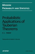 Cover: Probabilistic Applications of Tauberian Theorems - De Gruyter