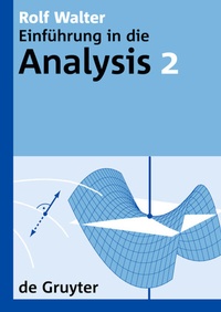 Abbildung von: Einführung in die Analysis. 2 - De Gruyter