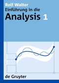 Cover: Einf&uuml;hrung in die Analysis. 1 - De Gruyter