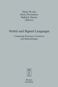 Cover: Verbal and Signed Languages - De Gruyter Mouton
