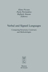 Enlarge image Cover: Verbal and Signed Languages - De Gruyter Mouton
