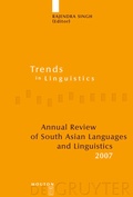 Cover: Annual Review of South Asian Languages and Linguistics - De Gruyter Mouton