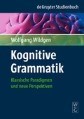 Cover: Kognitive Grammatik - De Gruyter