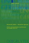 Cover: Deutsche Juden - deutsche Sprache - De Gruyter
