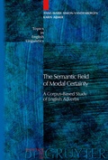 Cover: The Semantic Field of Modal Certainty - De Gruyter Mouton