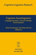 Cover: Cognitive Sociolinguistics - De Gruyter Mouton