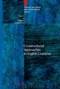Cover: Constructional Approaches to English Grammar - De Gruyter Mouton