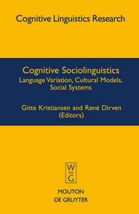 Abbildung von: Cognitive Sociolinguistics - De Gruyter Mouton