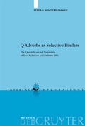 Cover: Q-Adverbs as Selective Binders - De Gruyter Mouton
