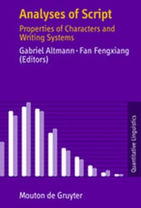 Enlarge image Cover: Analyses of Script - De Gruyter Mouton