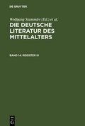 Cover: Register III - De Gruyter
