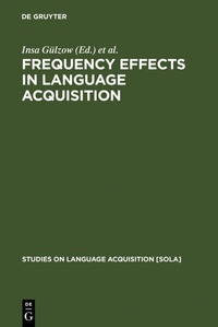 Abbildung von: Frequency Effects in Language Acquisition - De Gruyter Mouton