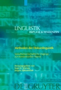 Cover: Methoden der Diskurslinguistik - De Gruyter