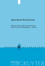 Cover: Agreement Restrictions - De Gruyter Mouton