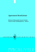 Cover: Agreement Restrictions - De Gruyter Mouton