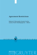 Cover: Agreement Restrictions - De Gruyter Mouton