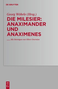 Enlarge image Cover: Anaximander und Anaximenes - De Gruyter