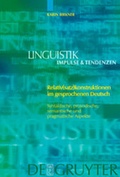 Cover: Relativ(satz)konstruktionen im gesprochenen Deutsch - De Gruyter