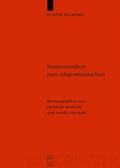 Cover: Namenstudien zum Altgermanischen - De Gruyter