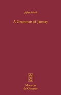Cover: A Grammar of Jamsay - De Gruyter Mouton