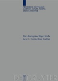 Cover: Die dreisprachige Stele des C. Cornelius Gallus - De Gruyter