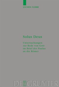 Abbildung von: Solus Deus - De Gruyter