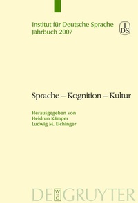 Abbildung von: Sprache - Kognition - Kultur - De Gruyter