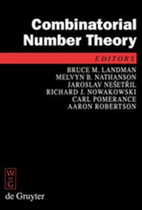 Abbildung von: Combinatorial Number Theory - De Gruyter