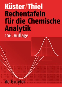 Abbildung von: Rechentafeln für die Chemische Analytik - De Gruyter