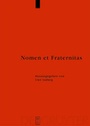 Cover: Nomen et Fraternitas - De Gruyter