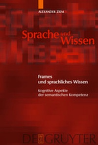 Abbildung von: Frames und sprachliches Wissen - De Gruyter