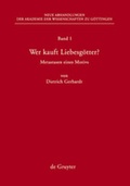 Cover: Wer kauft Liebesg&ouml;tter? - De Gruyter