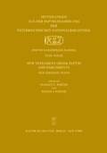 Cover: New Testament Greek Papyri and Parchments - De Gruyter