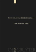 Cover: Das Sein der Dauer - De Gruyter