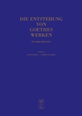 Cover: Entstehen - Farbenlehre - De Gruyter